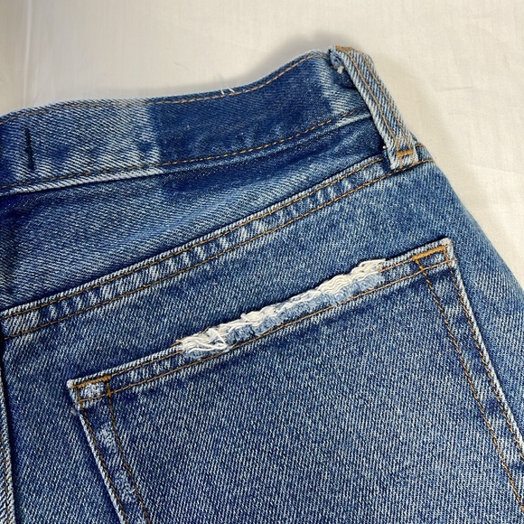 Abercrombie and Fitch Annie High Rise Short Shorts Size 27 / 4 Cut Off Denim - Picture 7 of 7